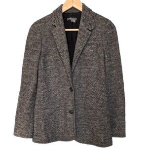 Vince Grey Wool Herringbone Blazer